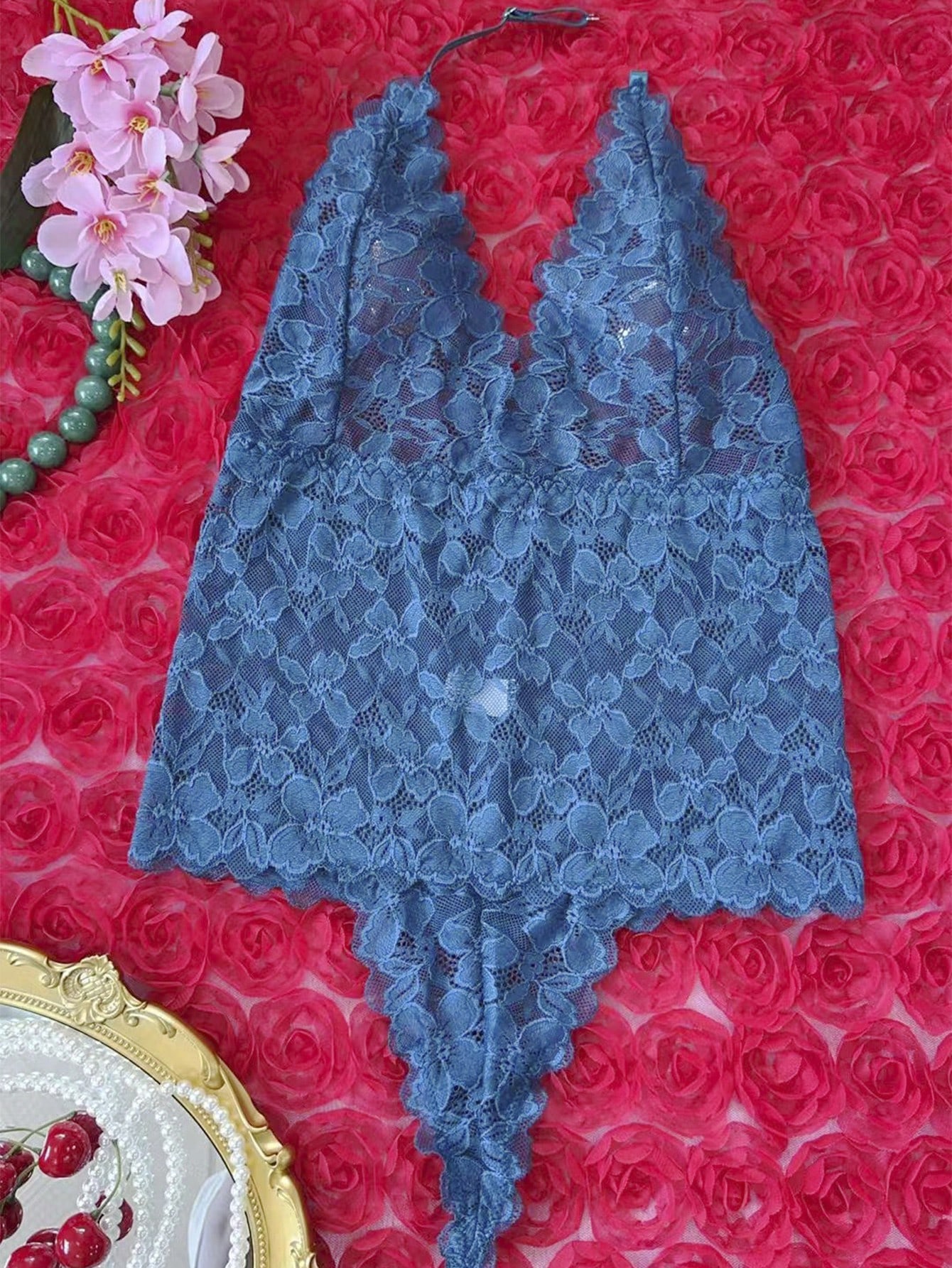 1pc Women Lace Wireless Sexy Bodysuits