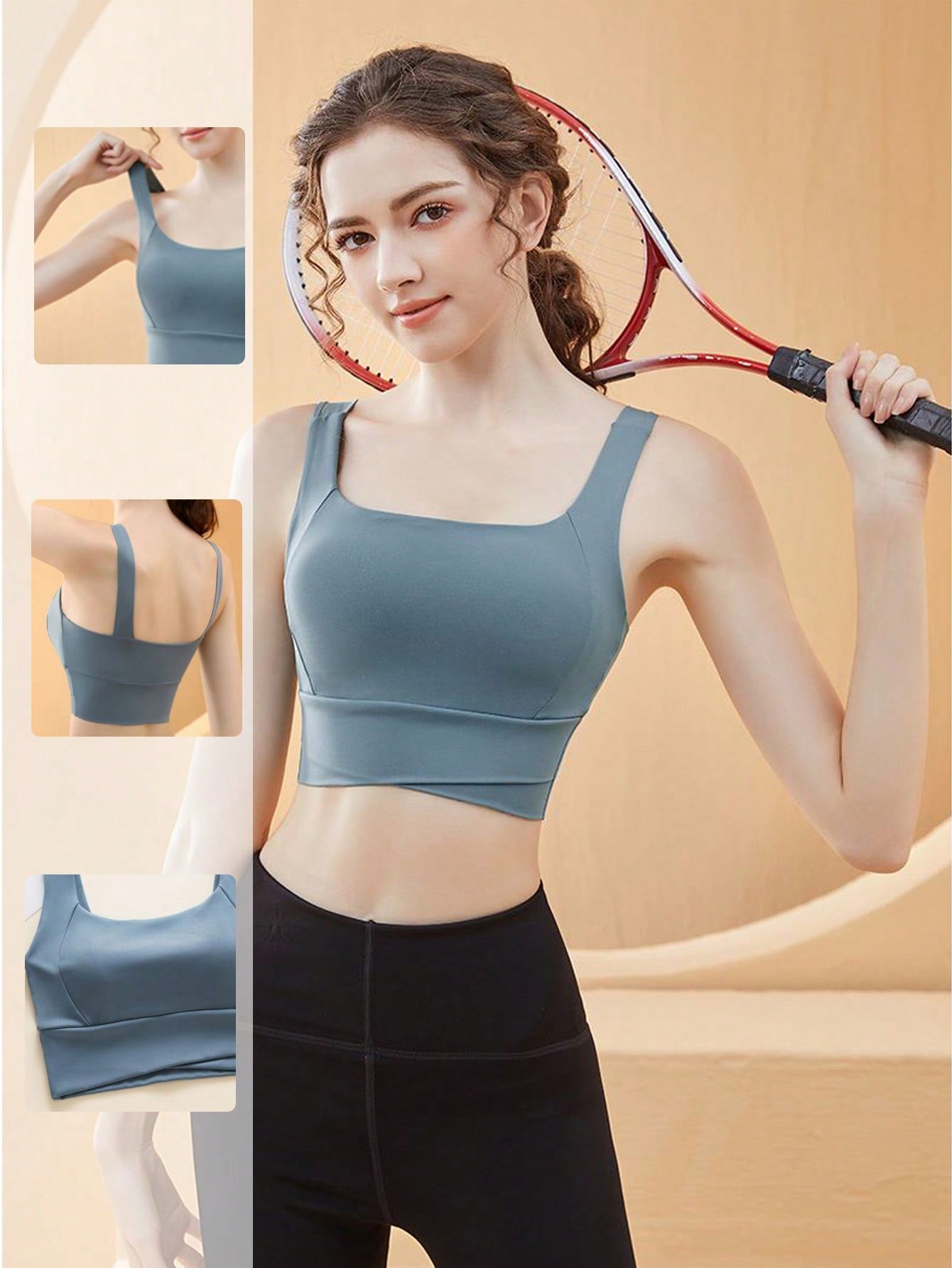 Yoga Tank Tops Breathable Sports Bra With Shockproof And Gathered Function Giving You A Beautiful Back Shape Workout Tank Gym Top