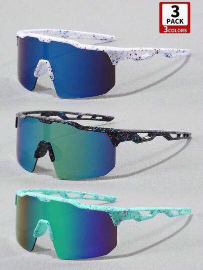 3pcs Kids' Sports Glasses - Glasses For Boys And Girls, Outdoor Running Cycling Tennis Ball Baseball Eyewear, Fashionable Festival Gifts