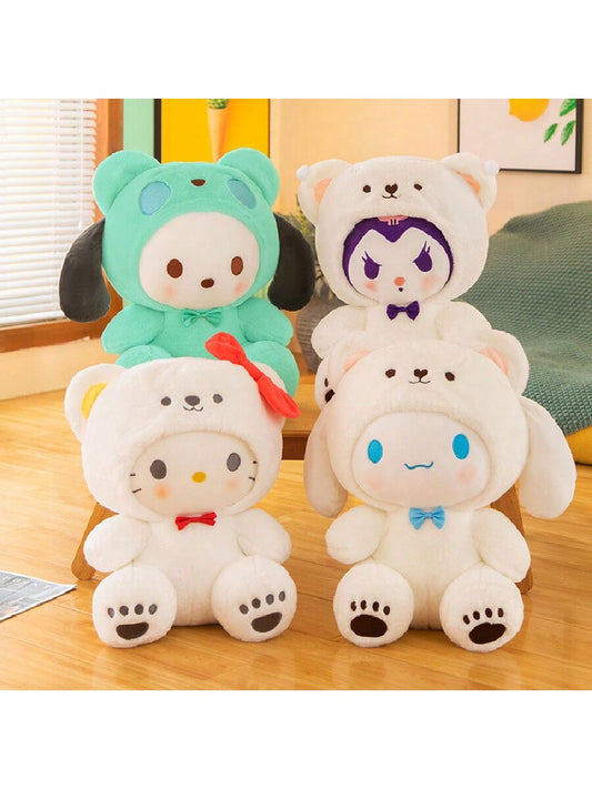 Sanrio Anime Plush Toy Doll, Cartoon Stuffed Animal Figure Pillow Toy Kawaii Doll Collection For Christmas Birthday For Fans