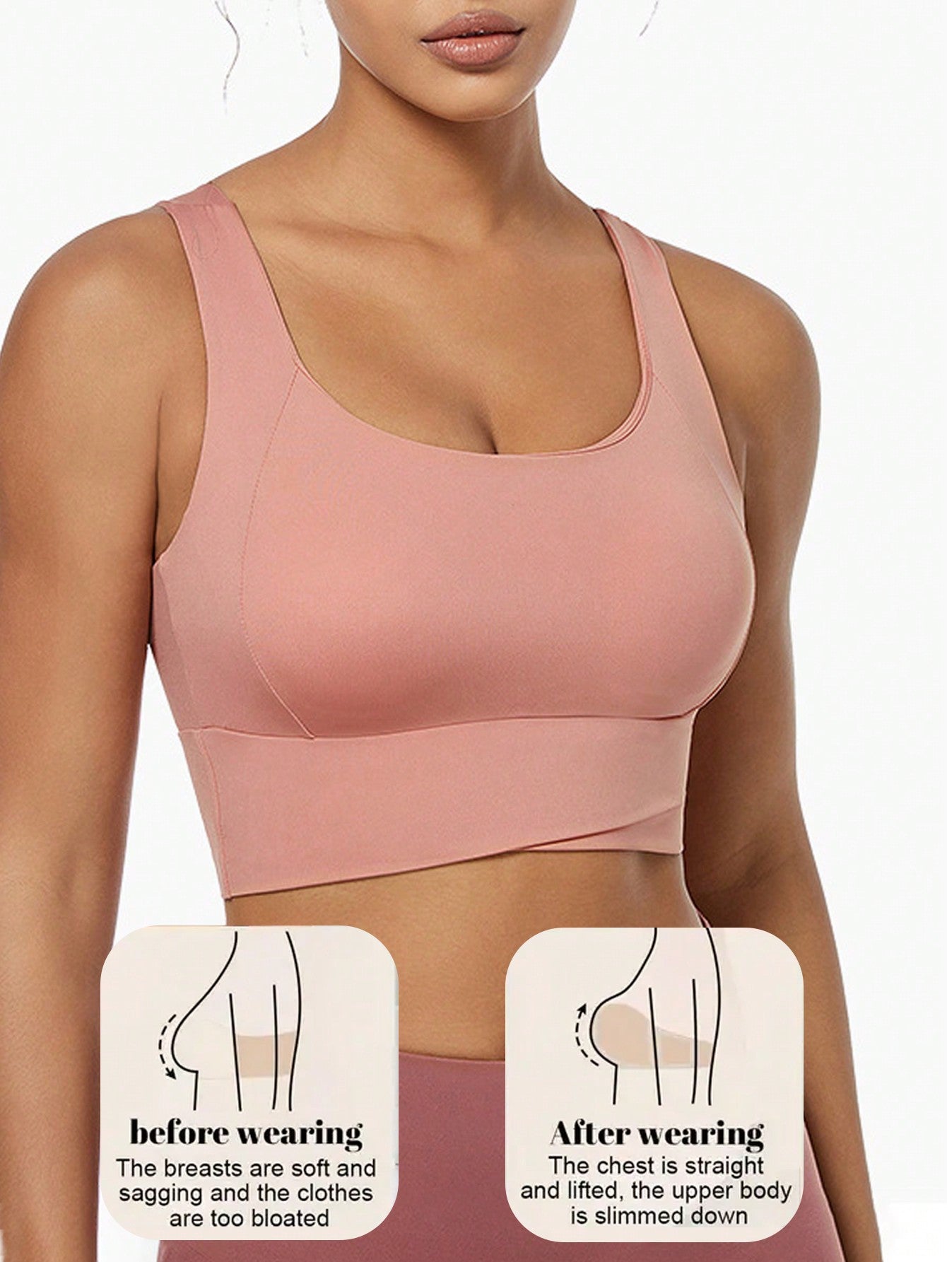 Yoga Tank Tops Breathable Sports Bra With Shockproof And Gathered Function Giving You A Beautiful Back Shape Workout Tank Gym Top