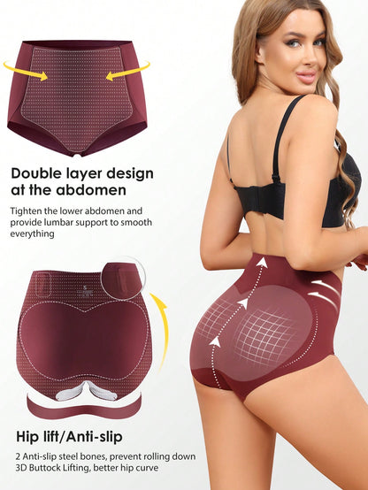 4-Pack Multi Color Women Tummy Control Underwear High Waisted Seamless Panties No Show Postpartum Briefs S-XXL