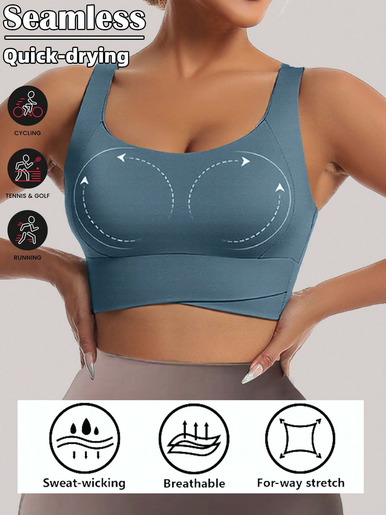 Yoga Tank Tops Breathable Sports Bra With Shockproof And Gathered Function Giving You A Beautiful Back Shape Workout Tank Gym Top