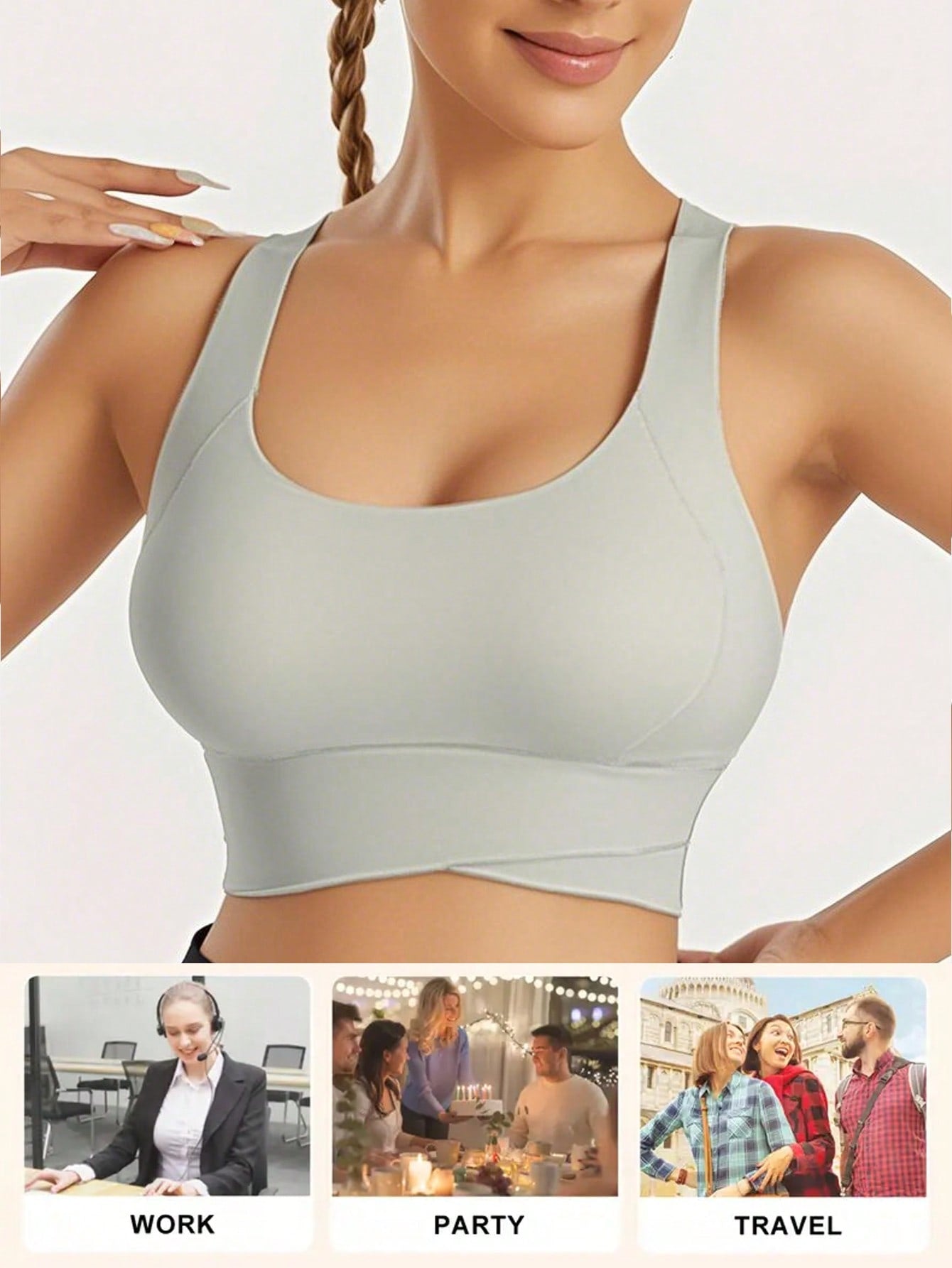 Yoga Tank Tops Breathable Sports Bra With Shockproof And Gathered Function Giving You A Beautiful Back Shape Workout Tank Gym Top