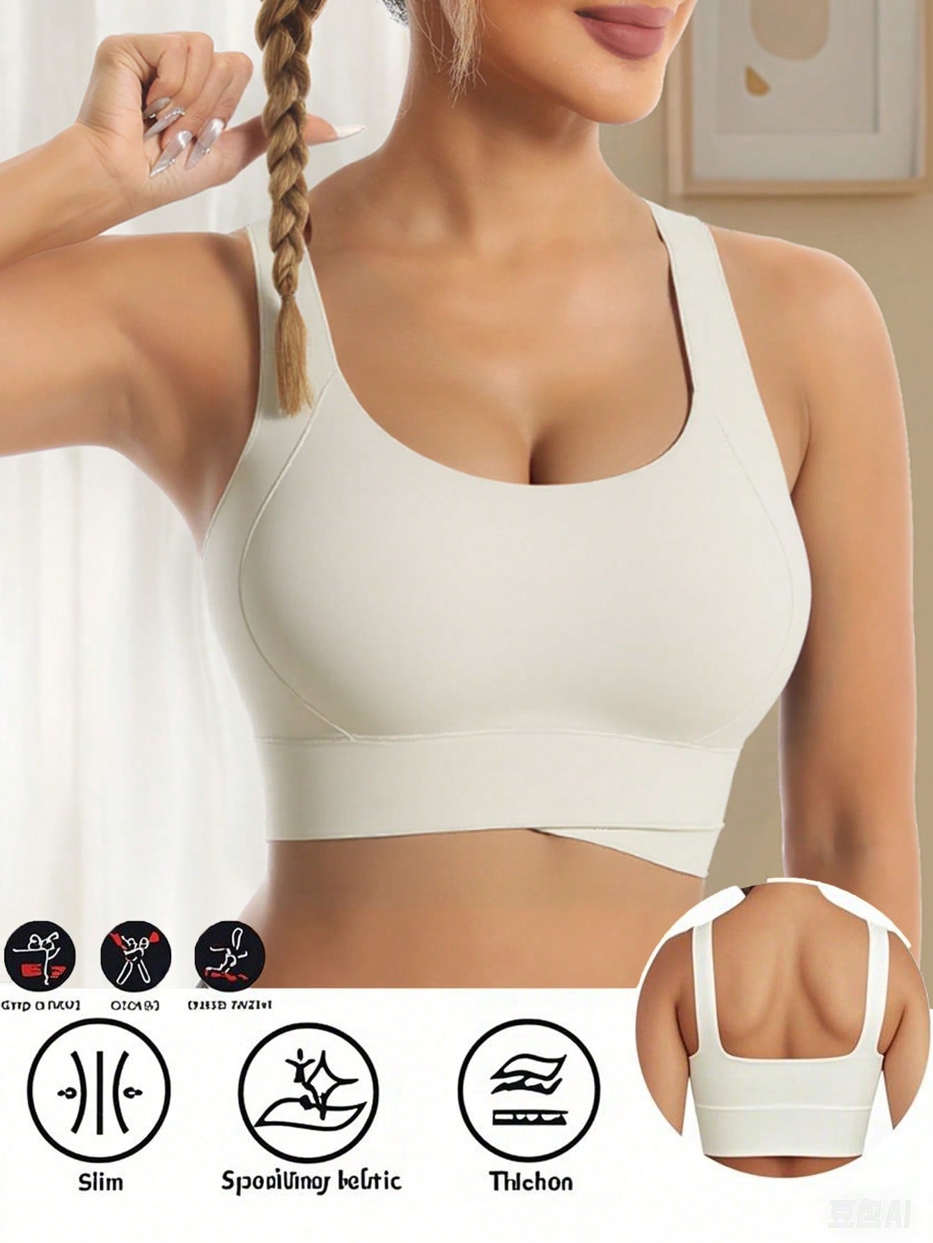 Yoga Tank Tops Breathable Sports Bra With Shockproof And Gathered Function Giving You A Beautiful Back Shape Workout Tank Gym Top