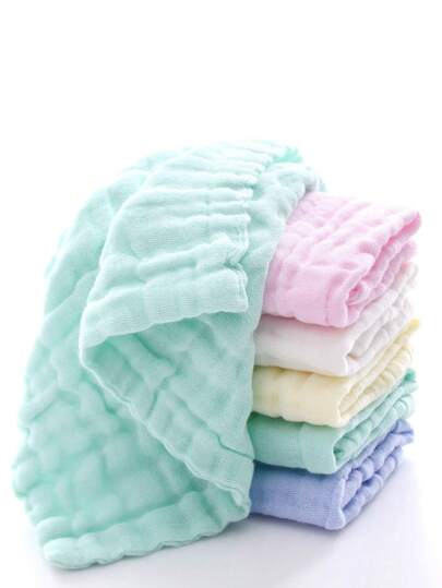 5/10pcs Baby Towel Set - Baby Wipes Small Towels - Soft Newborn Face Towels Suitable For Sensitive Skin - Baby Shower & Bath Supplies